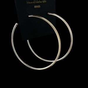 House of Harlow 1960 Classic Silver Hoops